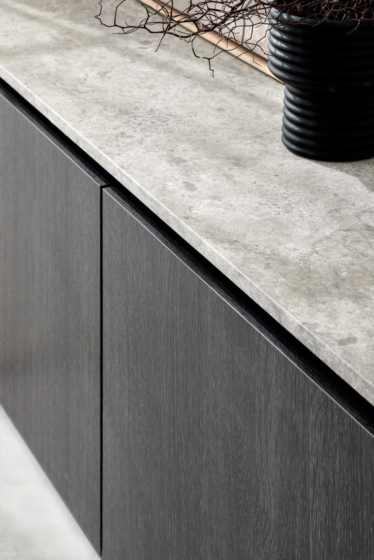Travertine wall in minimal interior